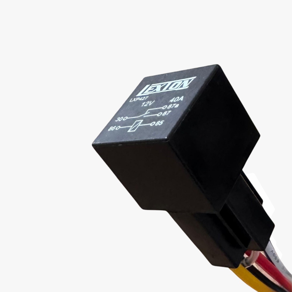 Przekaźnik DC 12 40A do mat grzewczych z podstawą - obrazek 3