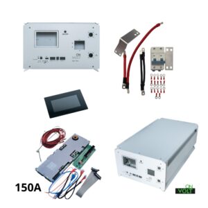 Obudowa do magazynu energii pozioma 15kWh+BMS 150A+LCD+Zestaw poł. podw. klemy
