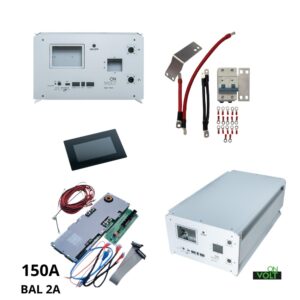 Obudowa do magazynu energii pozioma 15kWh+BMS 150A B2+LCD+Zestaw poł. podw. klemy