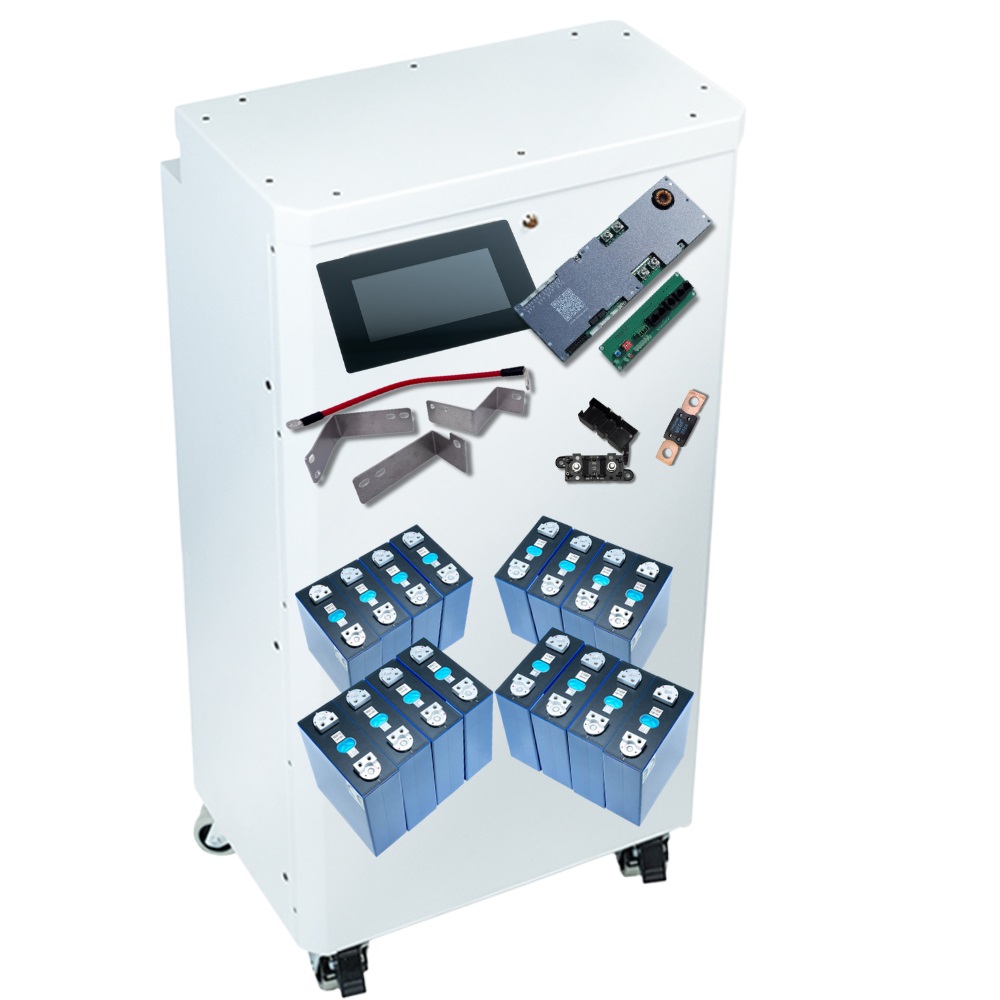Zestaw do budowy magazynu energii 17kWh z BMS 200A B2 z LCD z ogniwami 314Ah