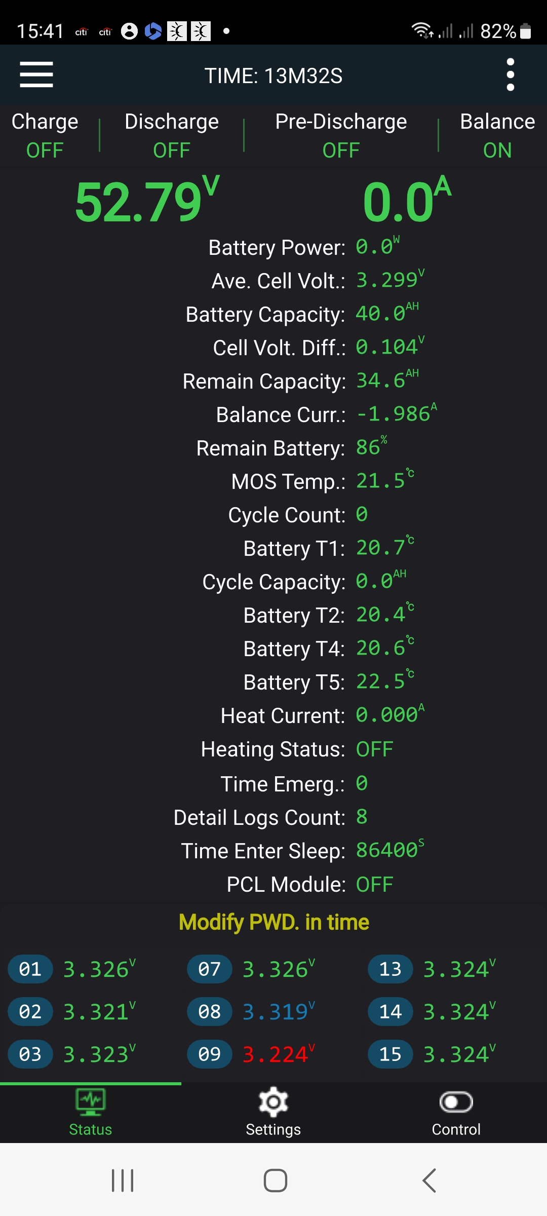 Moduł BMS JK Inverter Li-Ion-LiFePO4 7S-16S 200A V19 zestaw do banku energii - obrazek 8