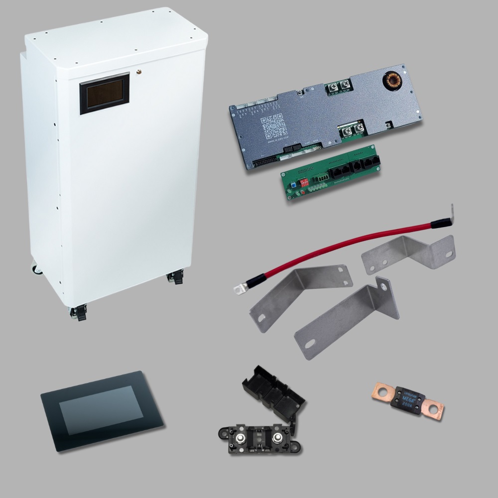 Obudowa do magazynu energii 15kWh+BMS 150A B2+LCD+Zestaw poł.podw.klemy